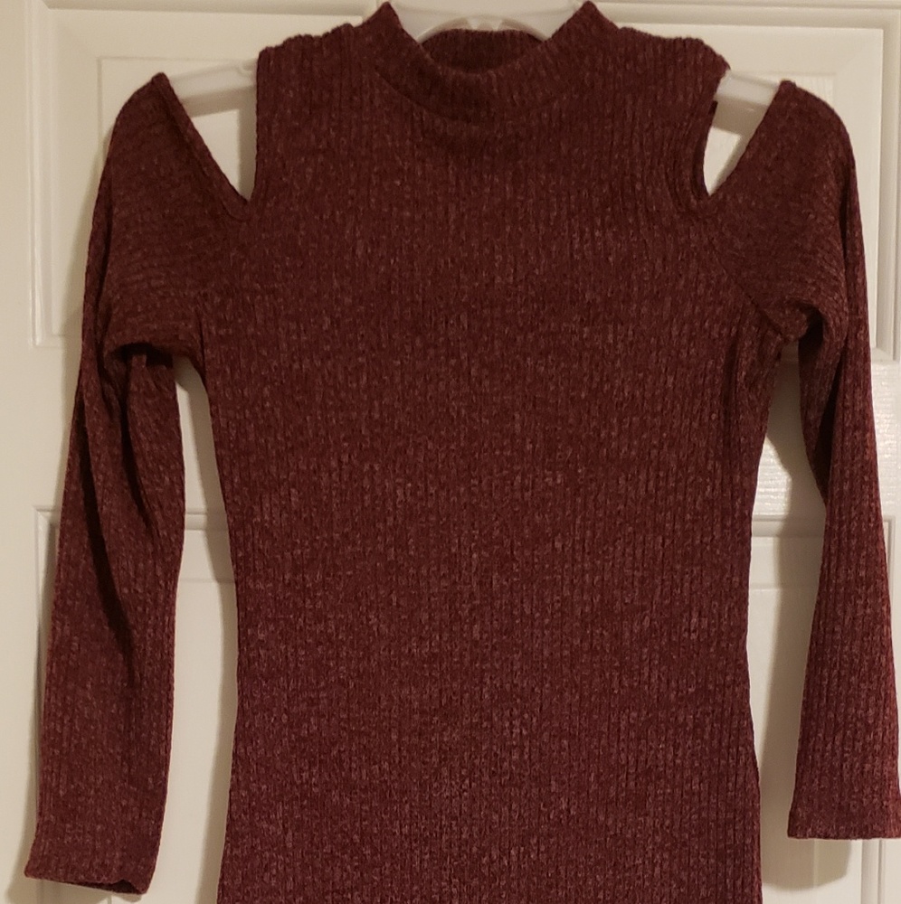Burgundy Sweater Dress